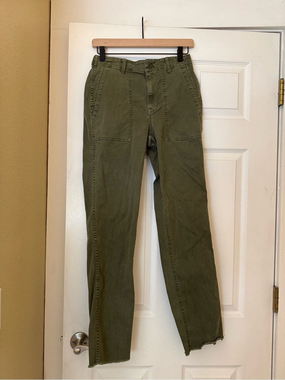 Madewell The Slim Straight Utility Pant – Faded Ivy / Olive Green (Size 26)
